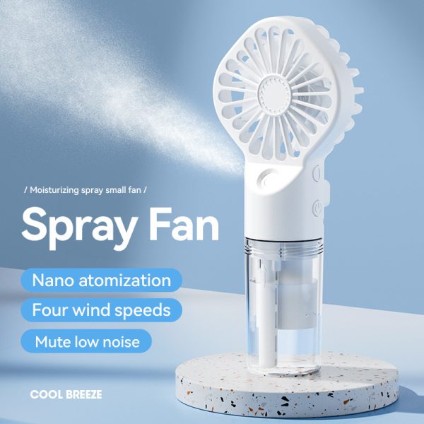 Portable Handheld Spray (Fan 4-Speed + Water Spray Mist) - Image 7