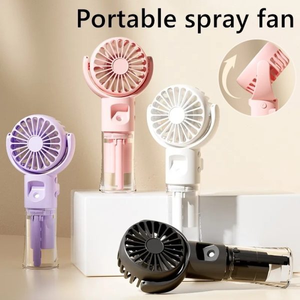 Portable Handheld Spray (Fan 4-Speed + Water Spray Mist)