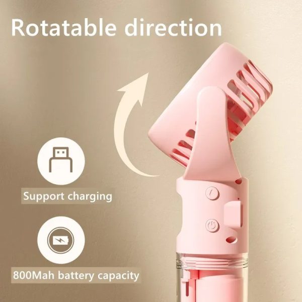 Portable Handheld Spray (Fan 4-Speed + Water Spray Mist) - Image 8